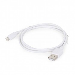 Cable USB AM - Lightning 1m Cablexpert Blanco