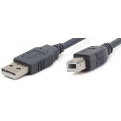 Cable USB AM - USB BM 1,8m Cablexpert Gris