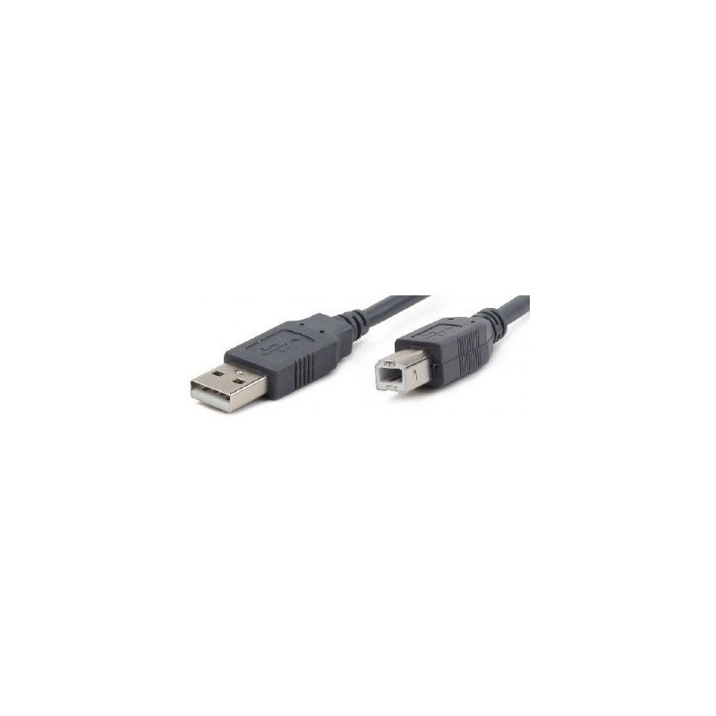 Cable USB AM - USB BM 1,8m Cablexpert Gris