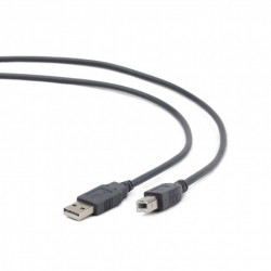 Cable USB AM - USB BM 1,8m Cablexpert Gris