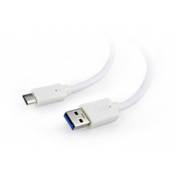 Cable USB 3.0 AM - TypeC M 1m Cablexpert Blanco