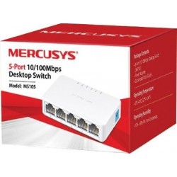 Switch 5 Puertos 10/100 Mercusys MS105