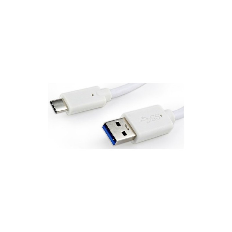 Cable USB 3.0 AM - TypeC M 1,8m Cablexpert Blanco