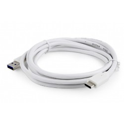 Cable USB 3.0 AM - TypeC M 1,8m Cablexpert Blanco