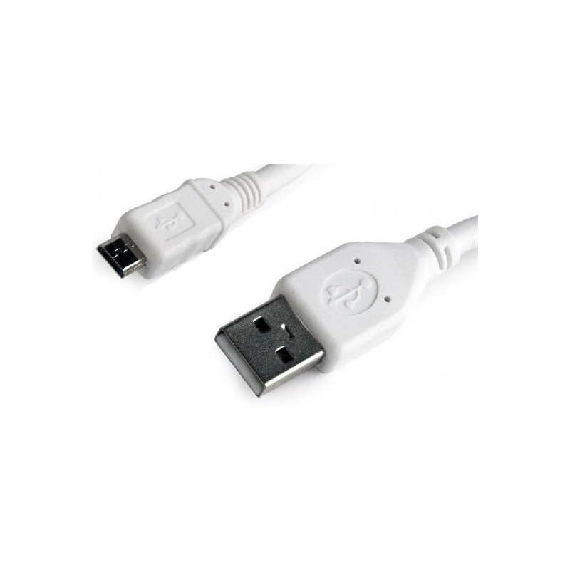 Cable USB AM - MicroUSB BM 1m Cablexpert Blanco