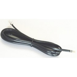 Cable de Telefono RJ11 6P4C 7,5m Cablexpert Negro