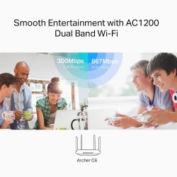Router WiFi Tp-Link AC1200 Archer C6