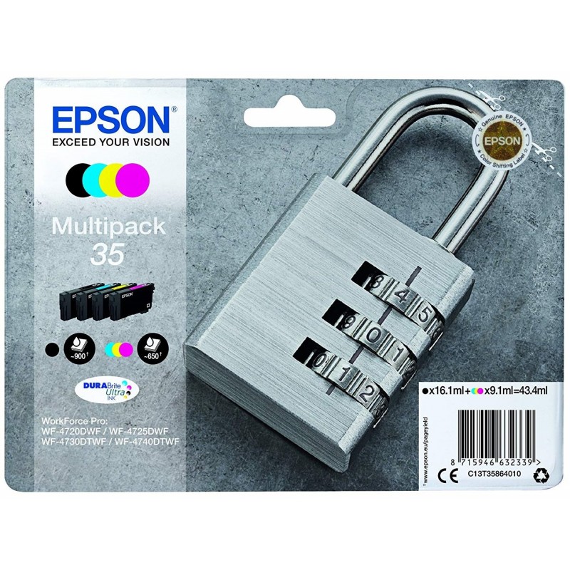 Tinta Epson 35 Pack de los 4 Colores T3586