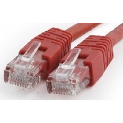 Latiguillo de Red Cat.6 UTP 0,5m Cablexpert Rojo