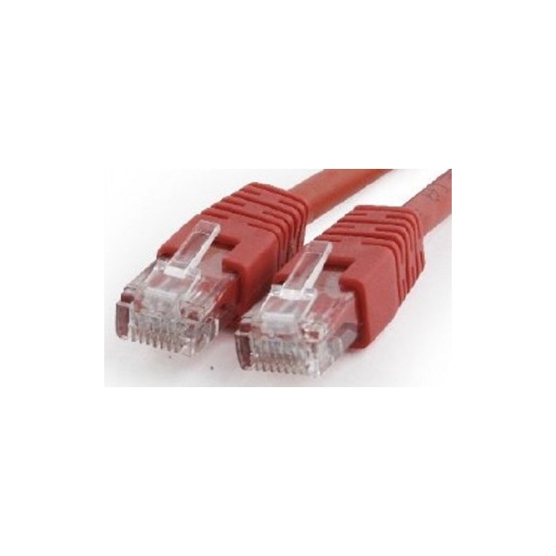 Latiguillo de Red Cat.6 UTP 0,5m Cablexpert Rojo