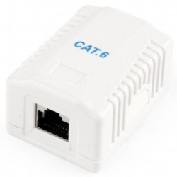 Roseta de Superficie RJ45 FTP Cat.6 Cablexpert