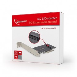 Tarjeta PCIe Adaptador M.2 SSD Gembird PEX-M2-01