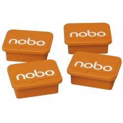 Imanes Nobo Color Naranja de 18 × 22 mm