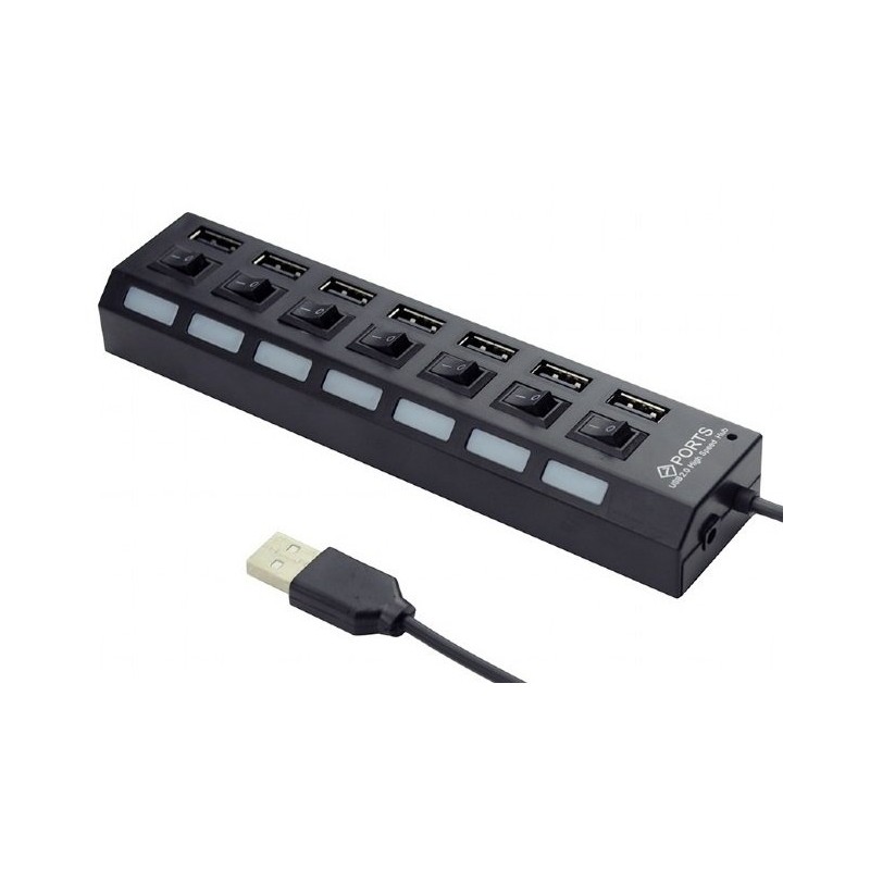 Hub USB de 7 Puertos Gembird con Interruptor 03