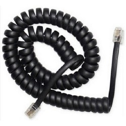 Cable de Telefono RJ10 4P4C 2m Cablexpert Espiral Negro