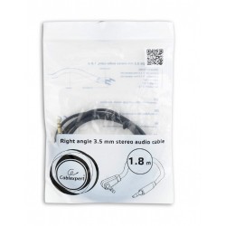 Cable Jack 3,5mm M/M 1,8m en Angulo Recto Cablexpert