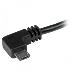 Cable USB AM - MicroUSB BM 1m Acodado a la Derecha Startech