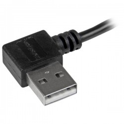 Cable USB AM - MicroUSB BM 1m Acodado a la Derecha Startech