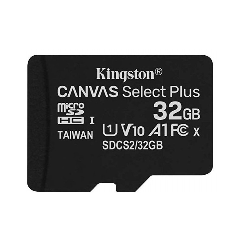 Tarjeta MicroSD 32GB Kingston Canvas Select Plus
