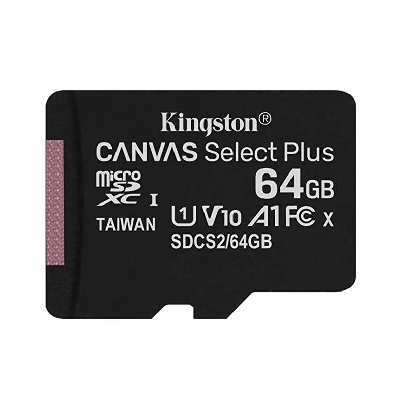 Tarjeta MicroSD 64GB Kingston Canvas Select Plus