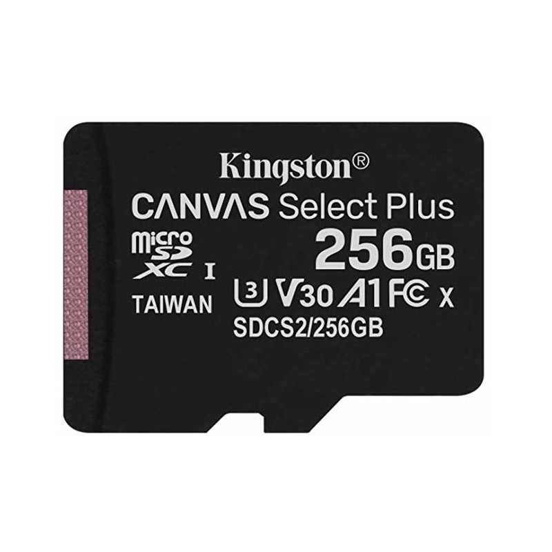 Tarjeta MicroSD 256GB Kingston Canvas Select Plus
