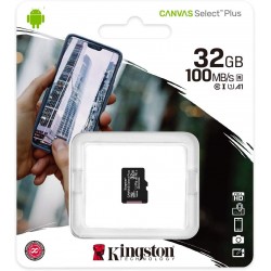 Tarjeta MicroSD 32GB Kingston Canvas Select Plus sin Adaptador