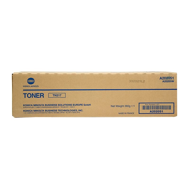 Toner Konica Minolta TN217 Negro A202051