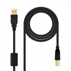 Cable Usb 2.0 Am/Bm 3M Hq C...