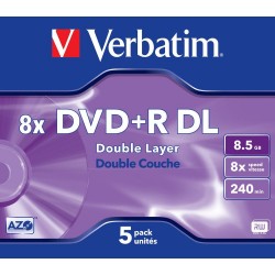 DVD+R DL 5 Unidades Verbatim