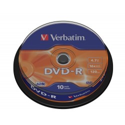 DVD-R Tarrina 10 Unidades...