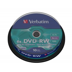 DVD-RW Tarrina 10 Unidades...