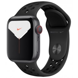 Apple Watch Series 5 Nike GPS+Cellular 40mm Aluminio Gris Espacial con Correa Deportiva Negra Antracita