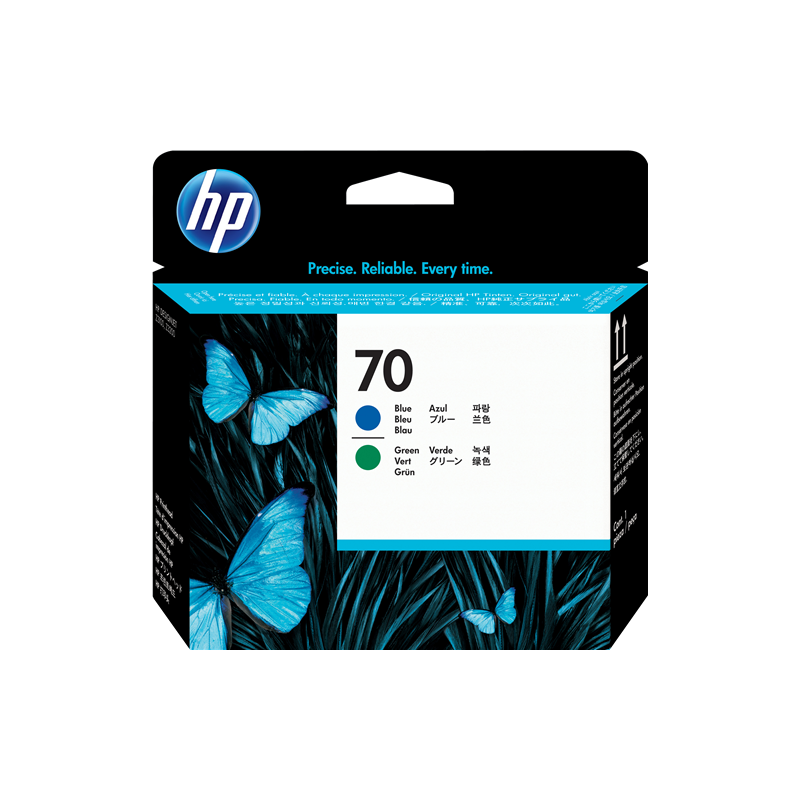 Cabezal de Impresión HP 70 Azul/Verde C9408A