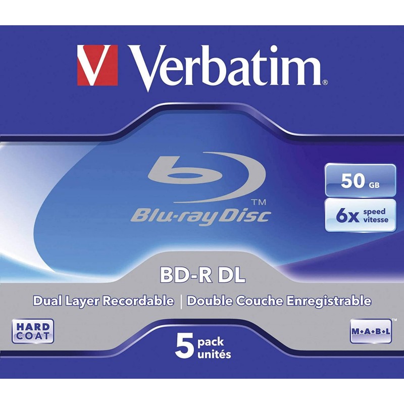 BD-R DL 50GB 5 Unidades Verbatim