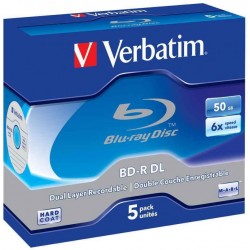BD-R DL 50GB 5 Unidades Verbatim