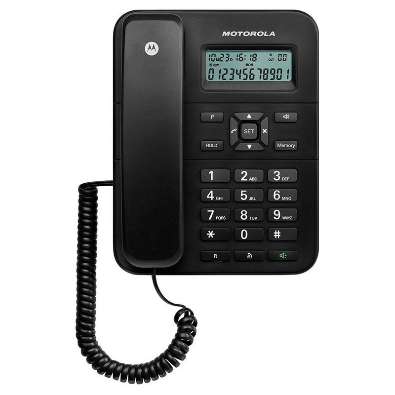 Teléfono Fijo Motorola CT202 Negro