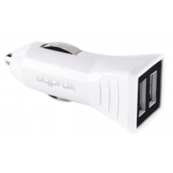Cargador USB de Coche Approx APPUSBCAR31W Blanco