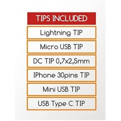 Cargador USB Approx Universal con 6 Tips